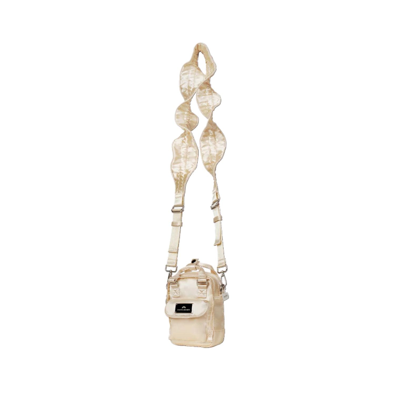 Doughnut Macaroon Tiny Girlitude Series Crossbody Bag - Champagne