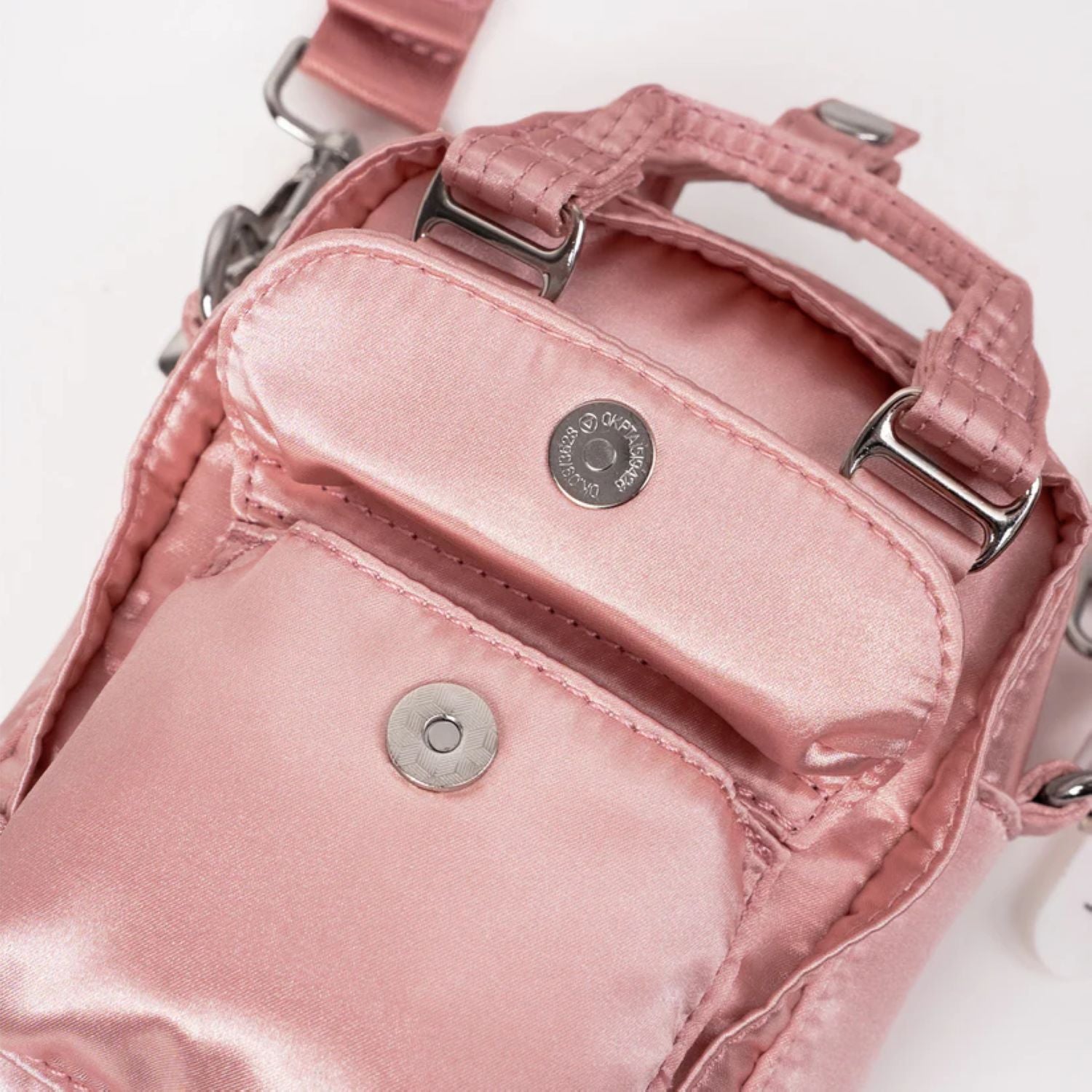 Doughnut Macaroon Tiny Girlitude Series Crossbody Bag - Champagne