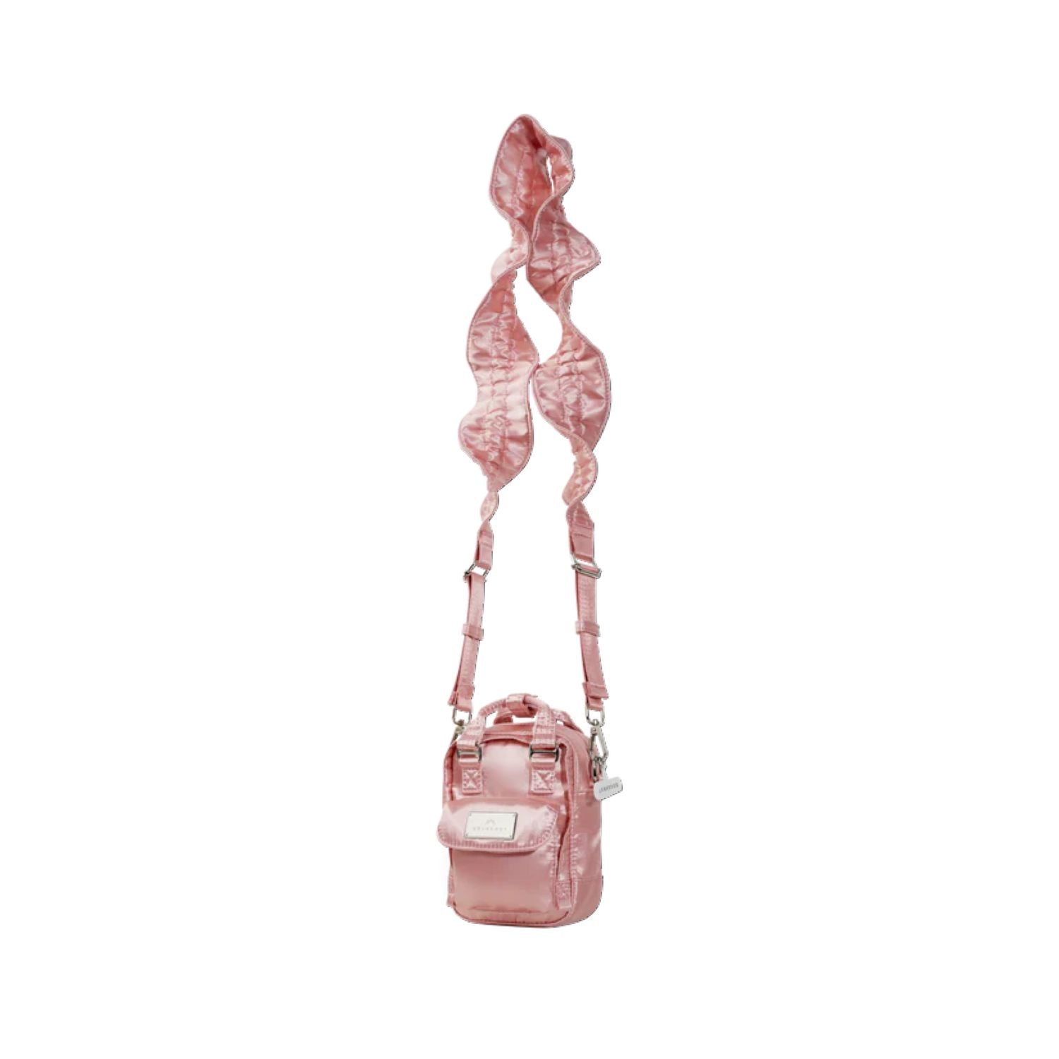 Doughnut Macaroon Tiny Girlitude Series Crossbody Bag - Rose