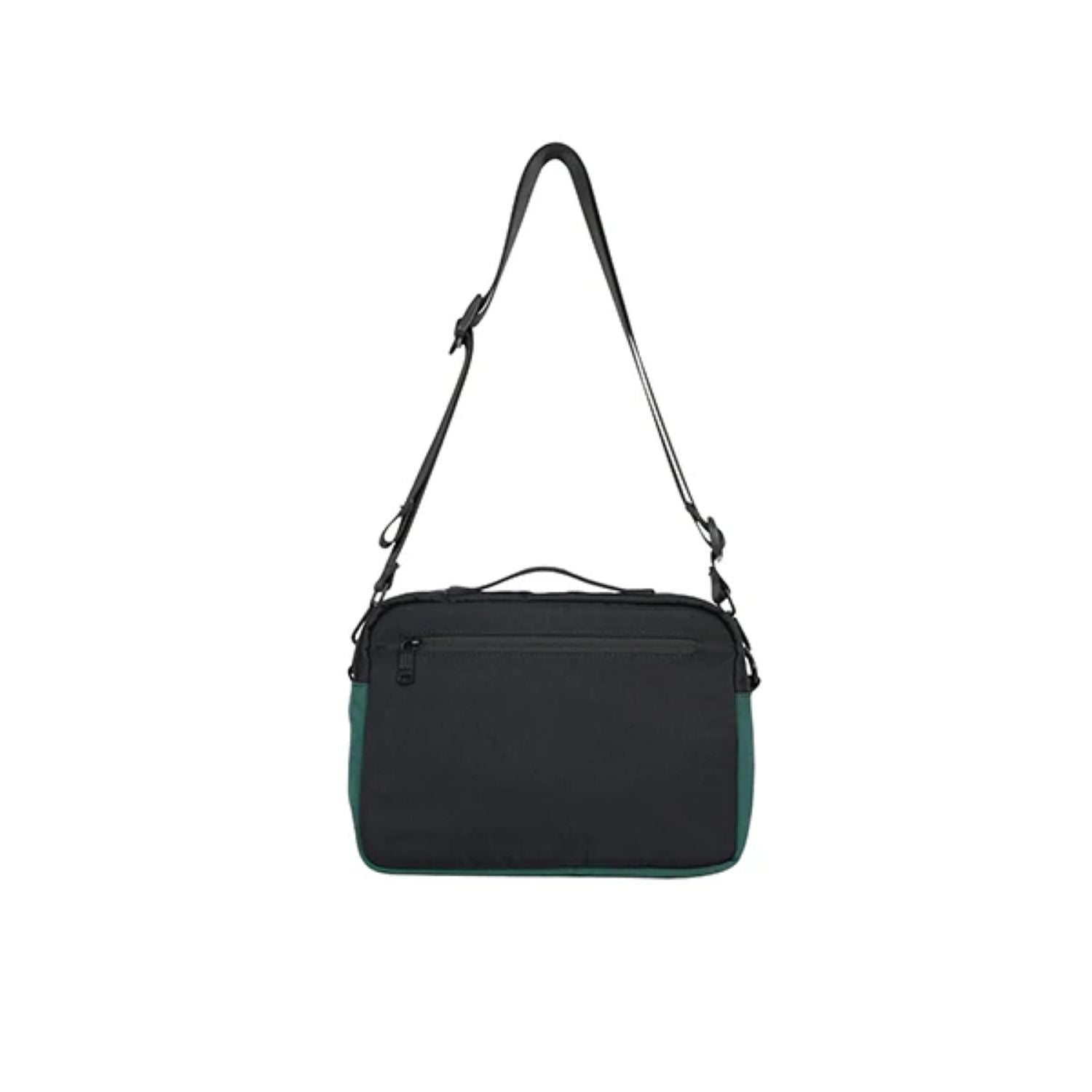 Doughnut Satchel Lucent Series Crossbody Bag - Black X Slate Green