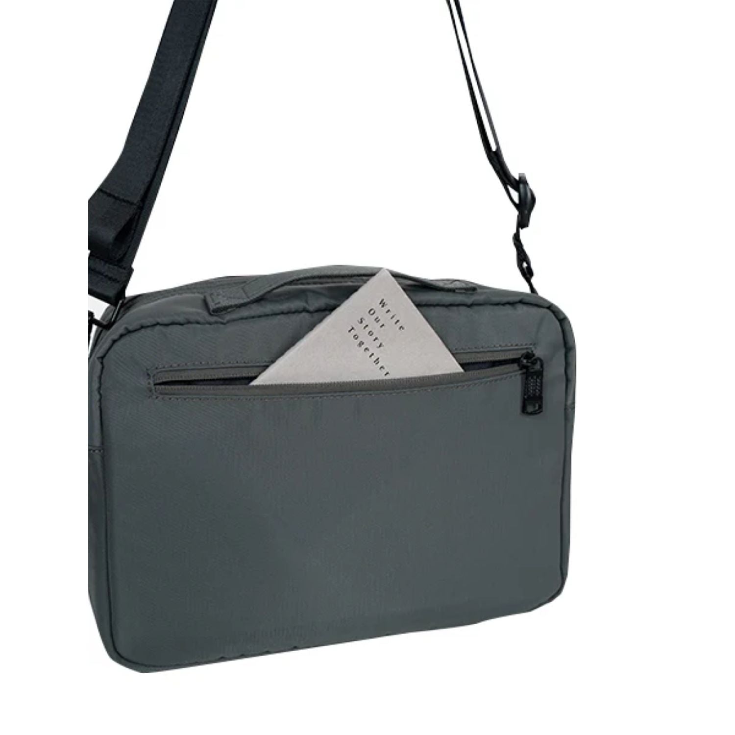 Doughnut Satchel Lucent Series Crossbody Bag - Dark Grey
