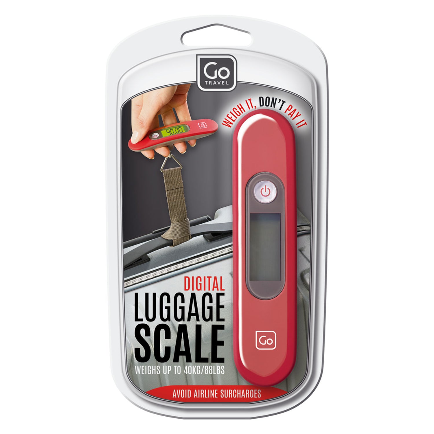 Go Travel Digi Luggage Scale - Red