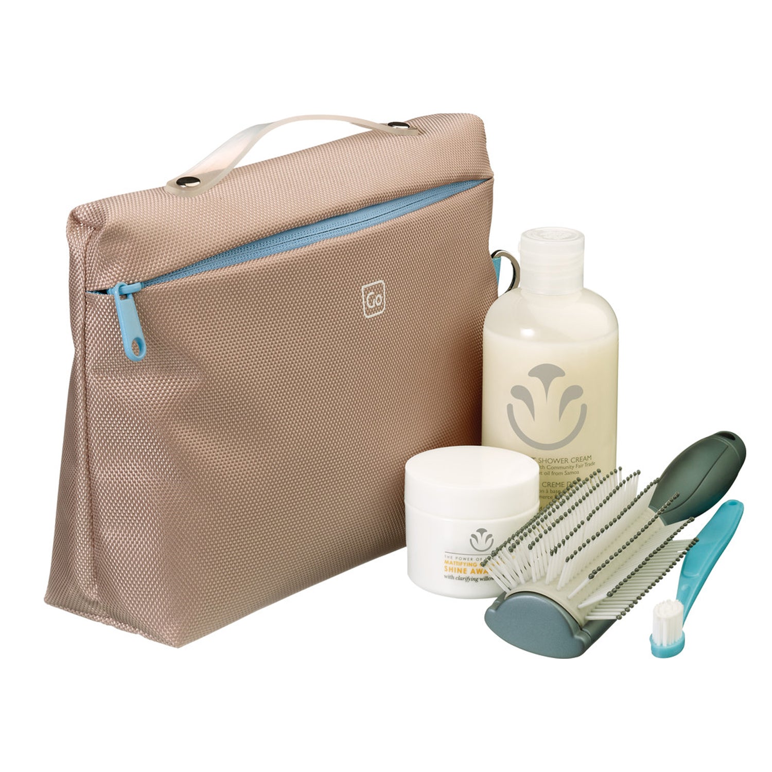 Go Travel Wash Bag (Beige)