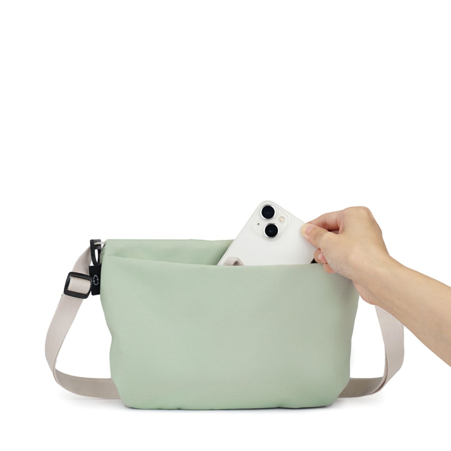 Hellolulu Cana Compact Utility Bag Recycled (Mint Green/Gentle Gray)