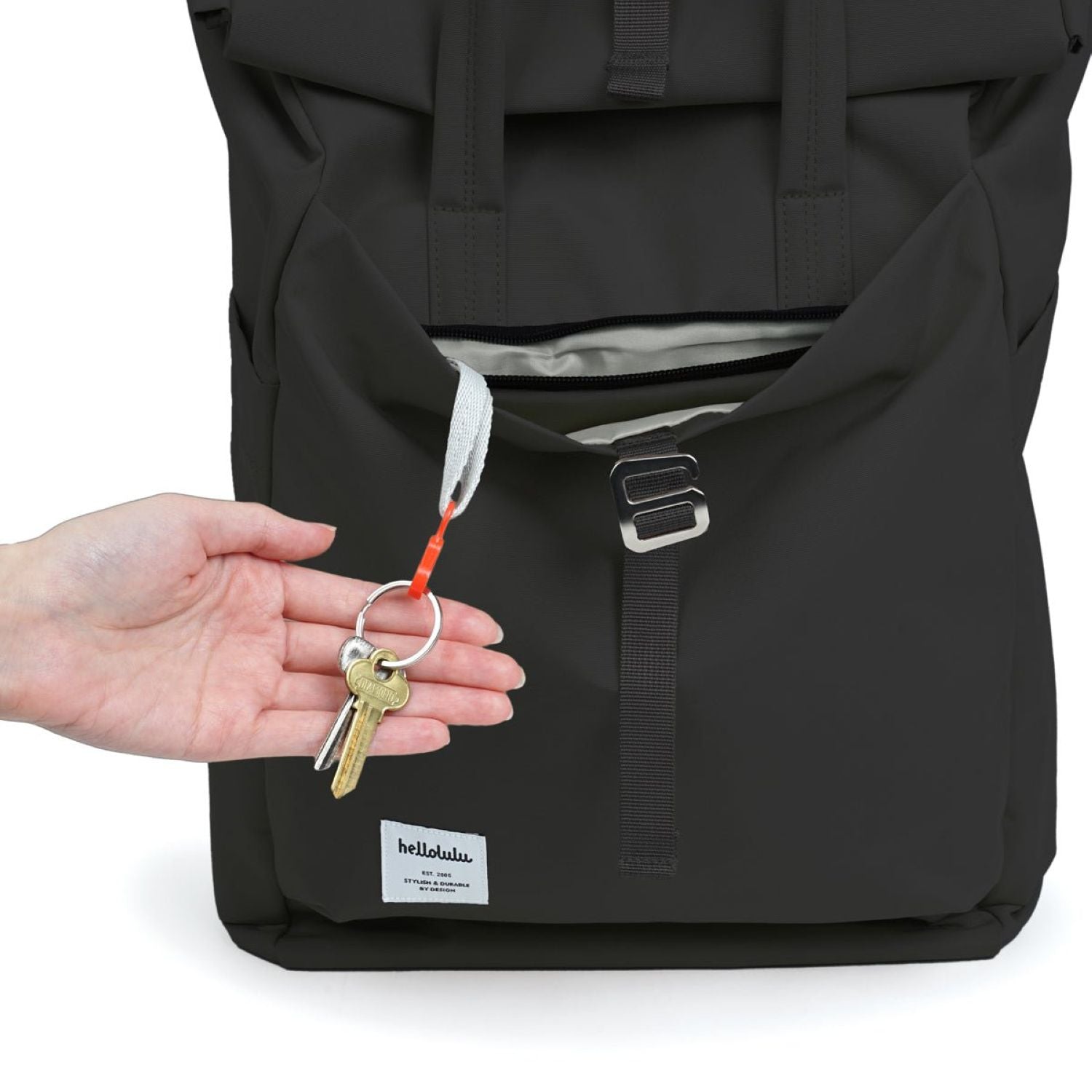 Hellolulu Kacy All Day Backpack Recycled (Flat Black)