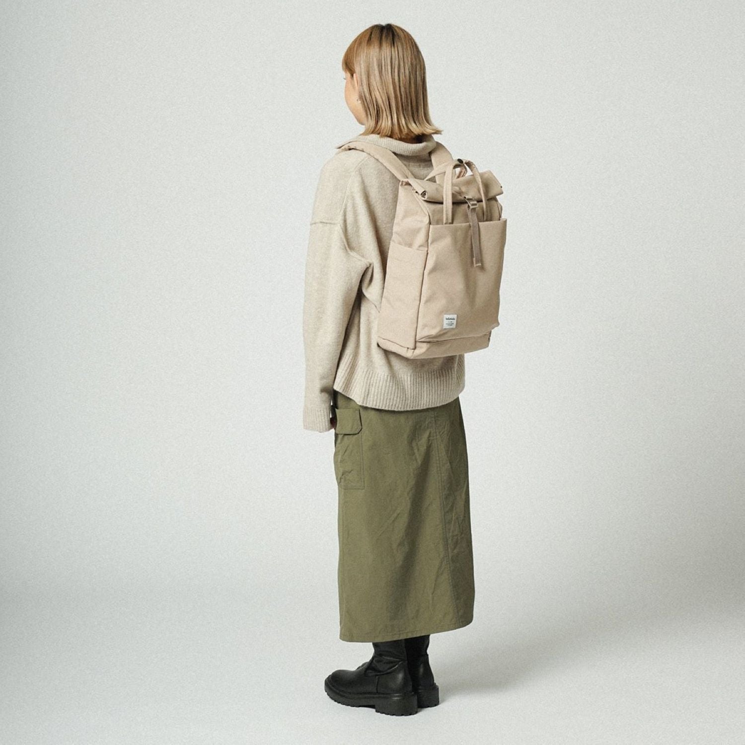 Hellolulu Kacy All Day Backpack Recycled (Fog Khaki)