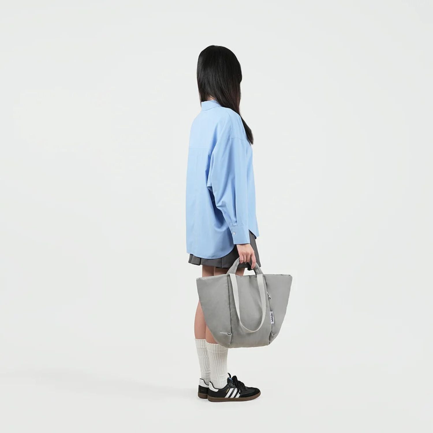 Hellolulu Kylie Convertible 2-Way Tote L (Neutral Gray)
