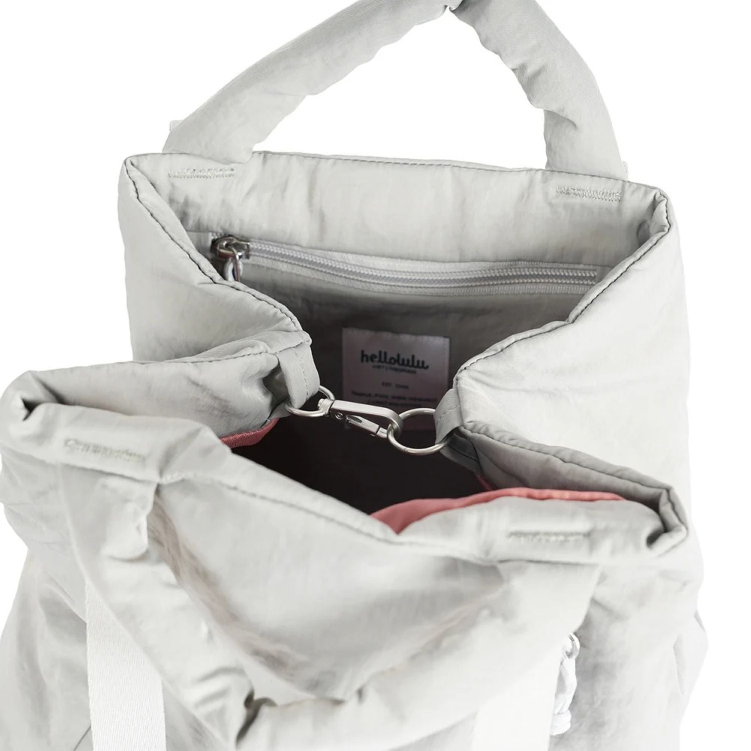 Hellolulu Kylie Convertible 2-Way Tote L (Neutral Gray)
