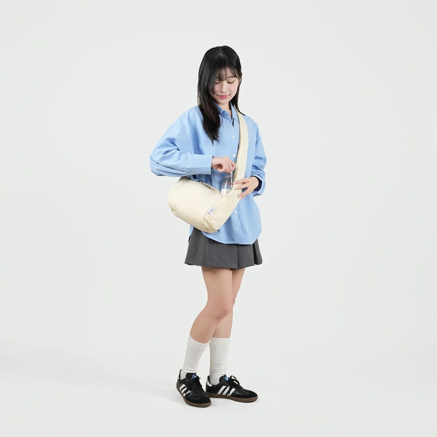 Hellolulu Milo All Day Shoulder Bag S (Vanilla White)