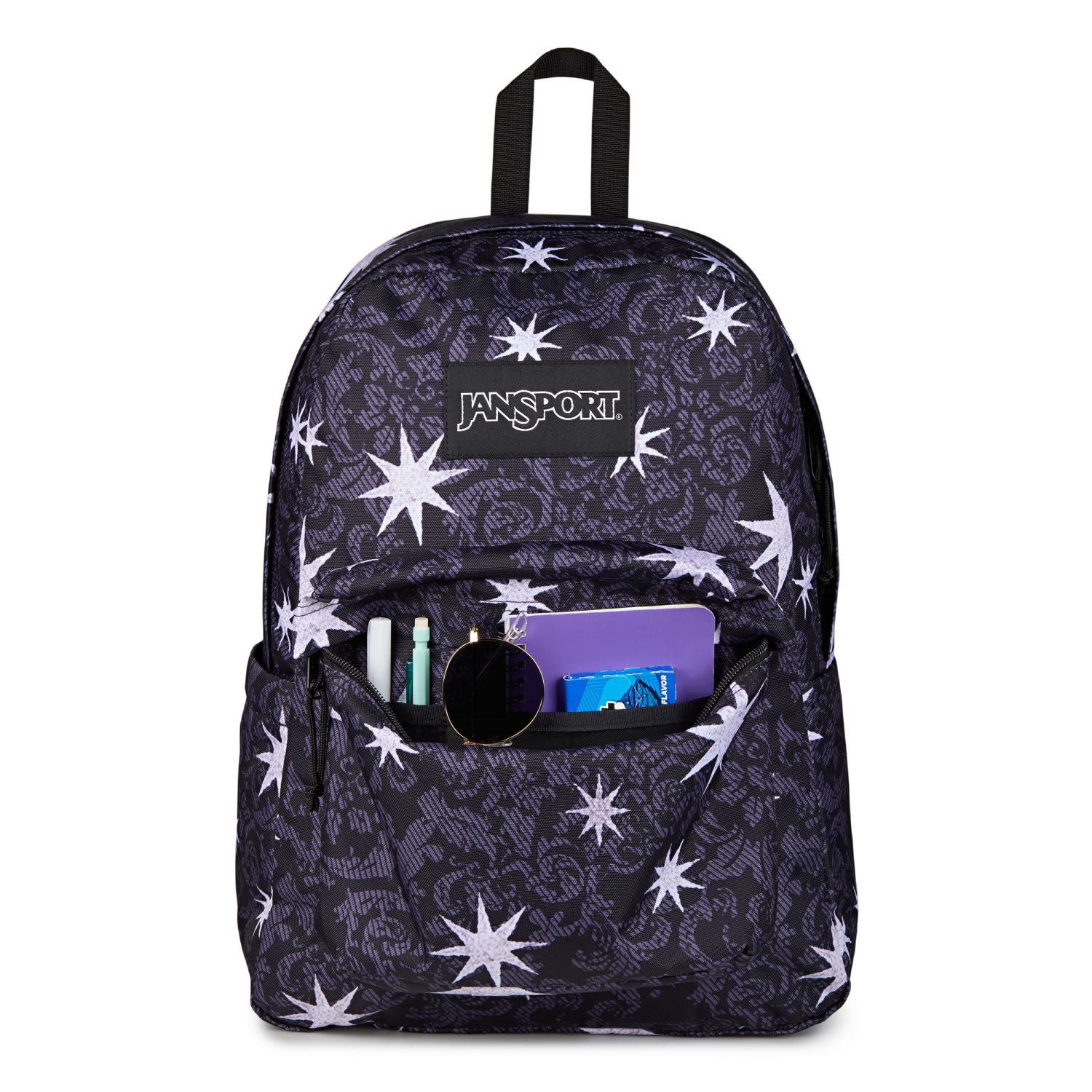 Jansport Superbreak Plus - Castle Tapesty Black/Charcoal/Silver