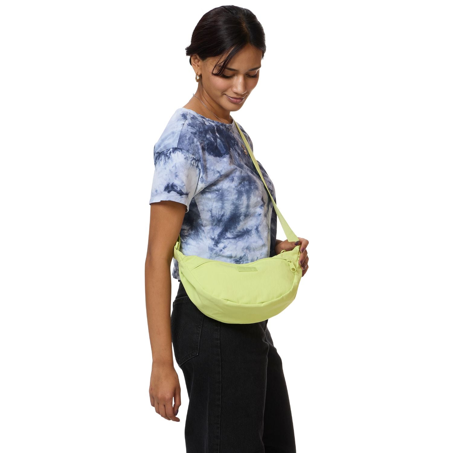 Jansport Unphased Crossbody Small Soft Nylon - Lime Citron