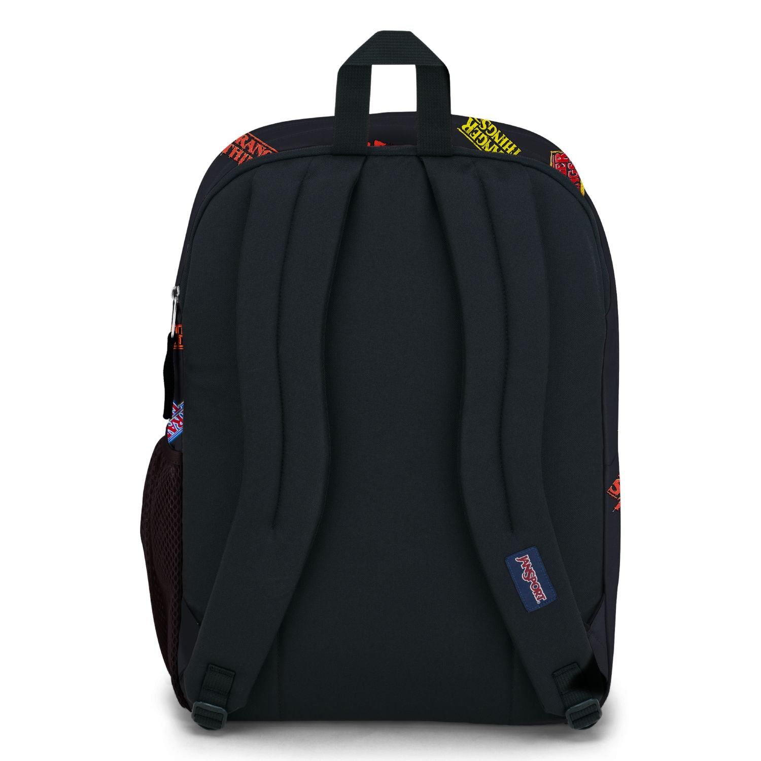 Jansport X Stranger Things Big Student Backpack - Logos (Black/Dk Blue/Red)