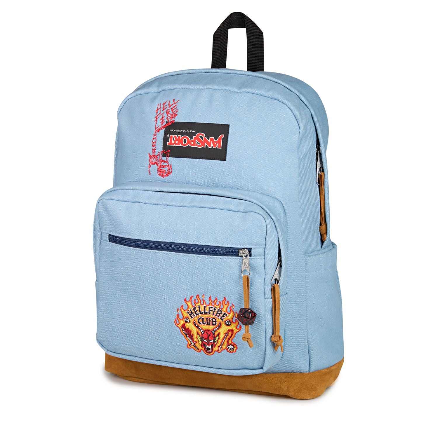 Jansport X Stranger Things Right Pack Backpack - Hellfire Denim (Blue/Blue/Blue)