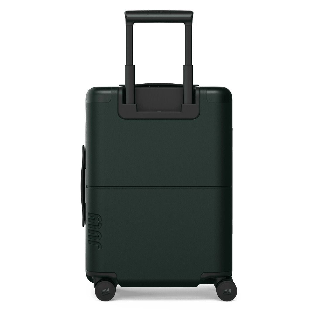 July Carry On Classic Polycarbonate 21" Luggage With Casesafe Tracking & Power Bank & Usb/Usb-C Cable - Forest
