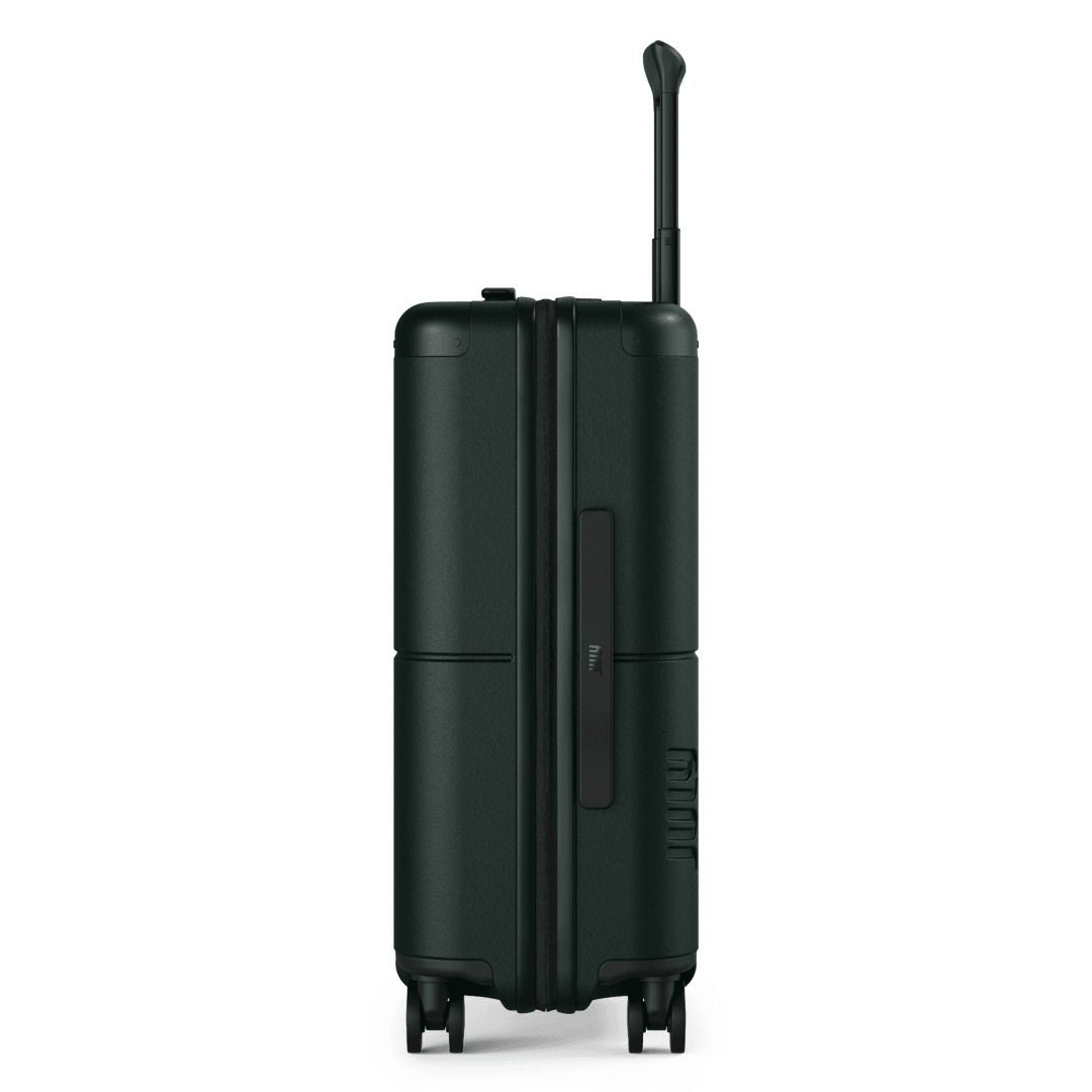 July Carry On Classic Polycarbonate 21" Luggage With Casesafe Tracking & Power Bank & Usb/Usb-C Cable - Forest