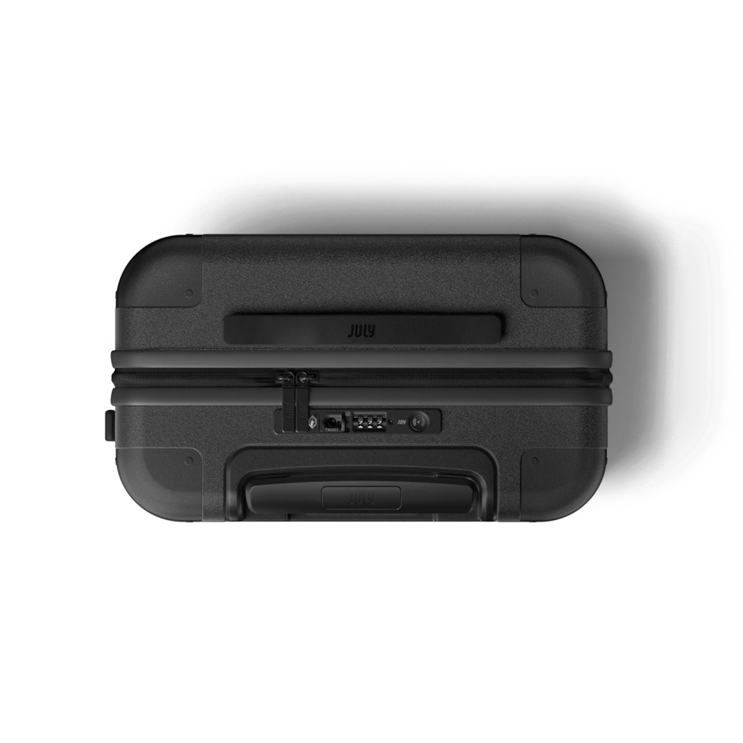July Carry On Original Polycarbonate 21" Luggage With Casesafe Tracking & Power Bank & Usb/Usb-C Cable - Charcoal