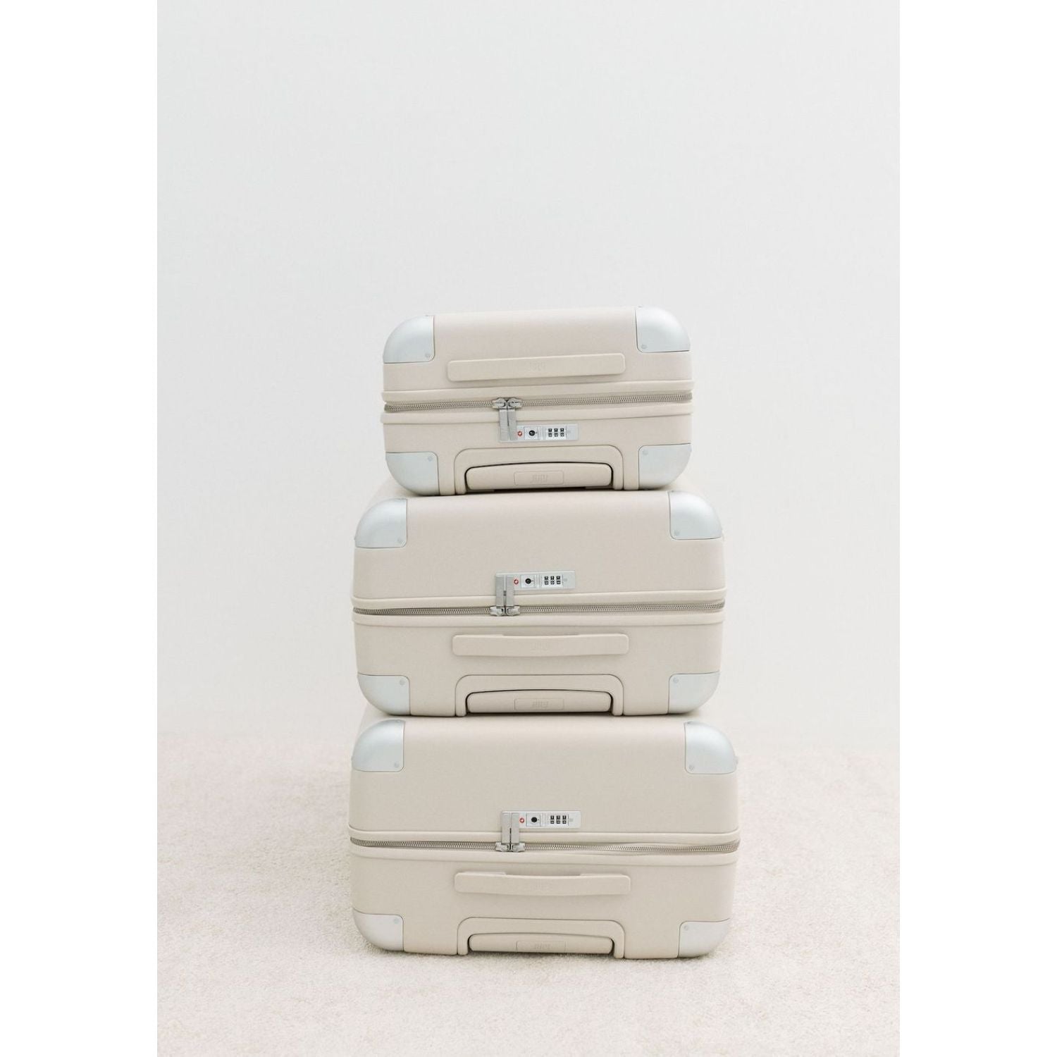 July Checked Plus Polycarbonate 30" Luggage - Bone