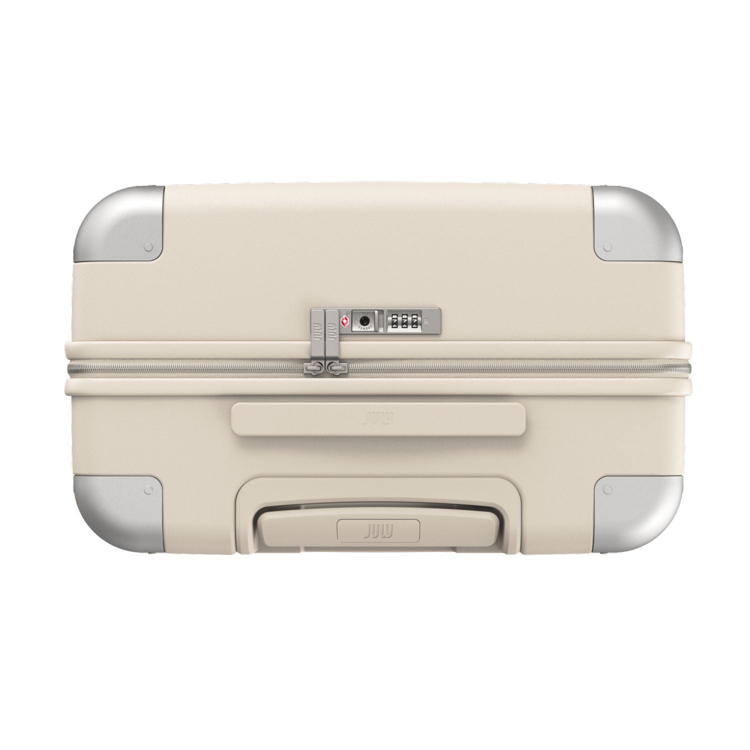July Checked Polycarbonate 26" Luggage - Bone