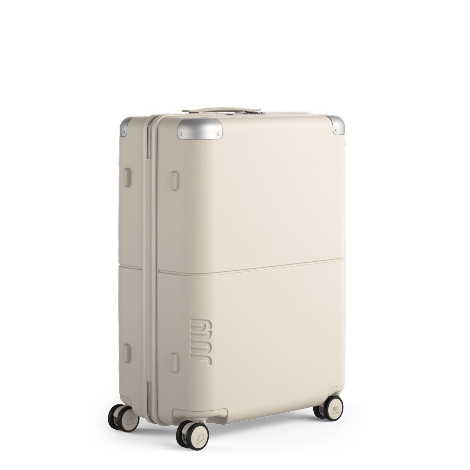 July Checked Polycarbonate 26" Luggage - Bone