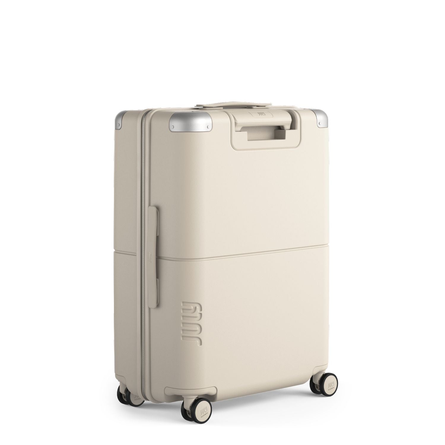 July Checked Polycarbonate 26" Luggage - Bone