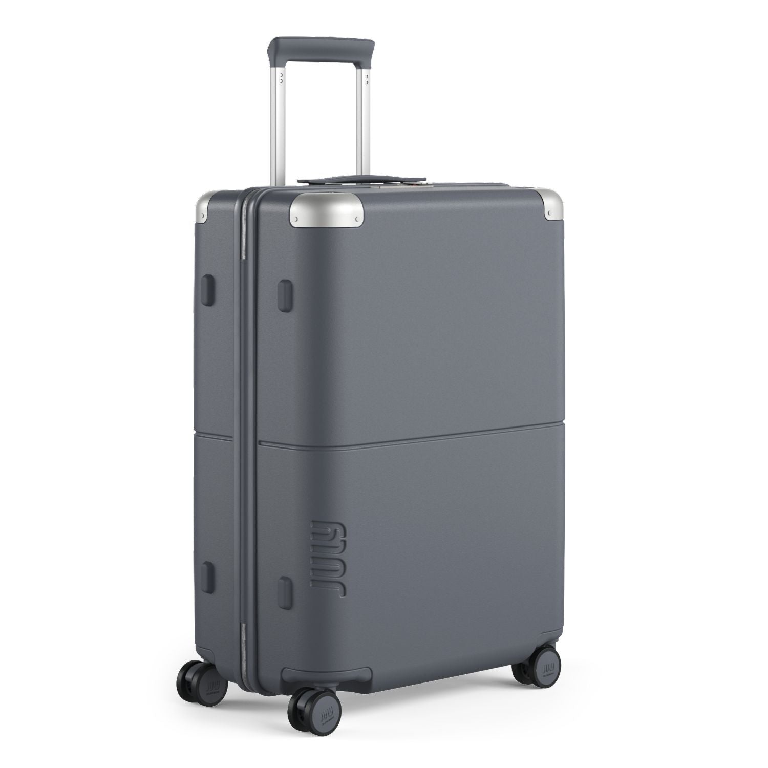July Checked Polycarbonate 26" Luggage - Steel Blue
