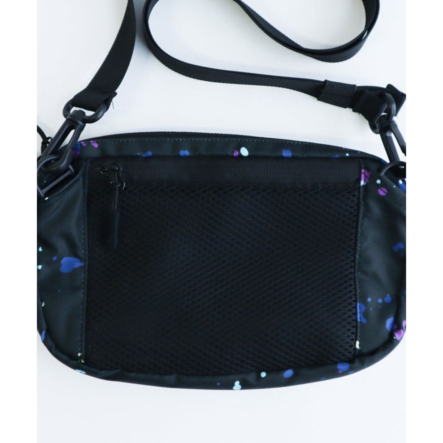 Kiu 300D Front Pocket Mini Shoulder Bag (Black)