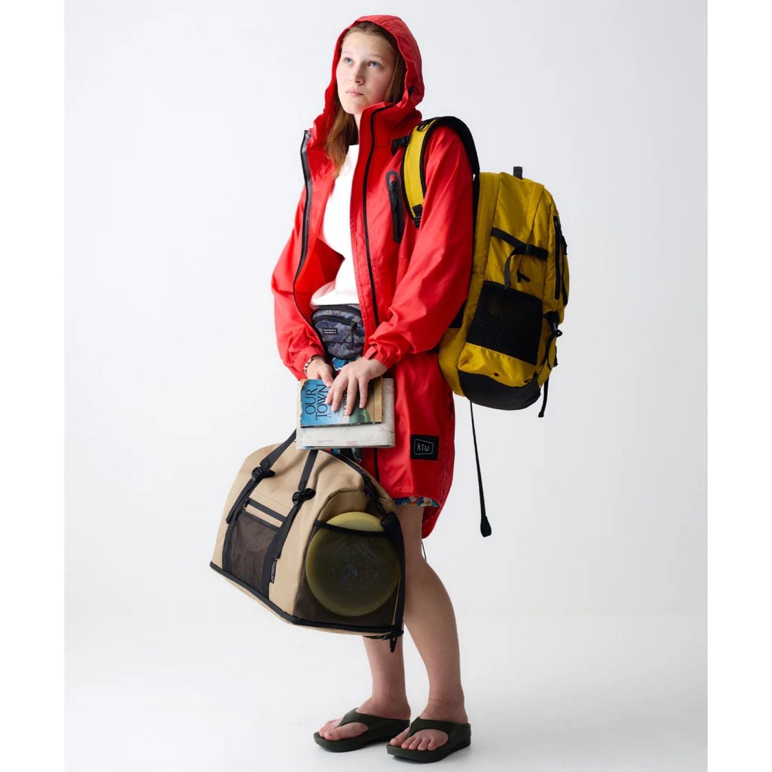 Kiu Water Repellent 600D Gym Bag (Khaki)