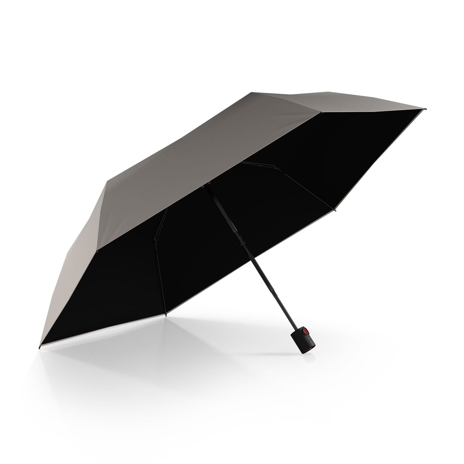 Knirps U.200 Ultraslim Duomatic (UV Protection) - Seasame / Black Inner Coating