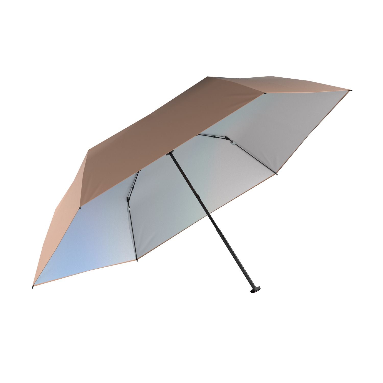Knirps US.050 Ultralight Slim Manual Umbrella (UV Protection) - Peach / Iridisent Inner Coating
