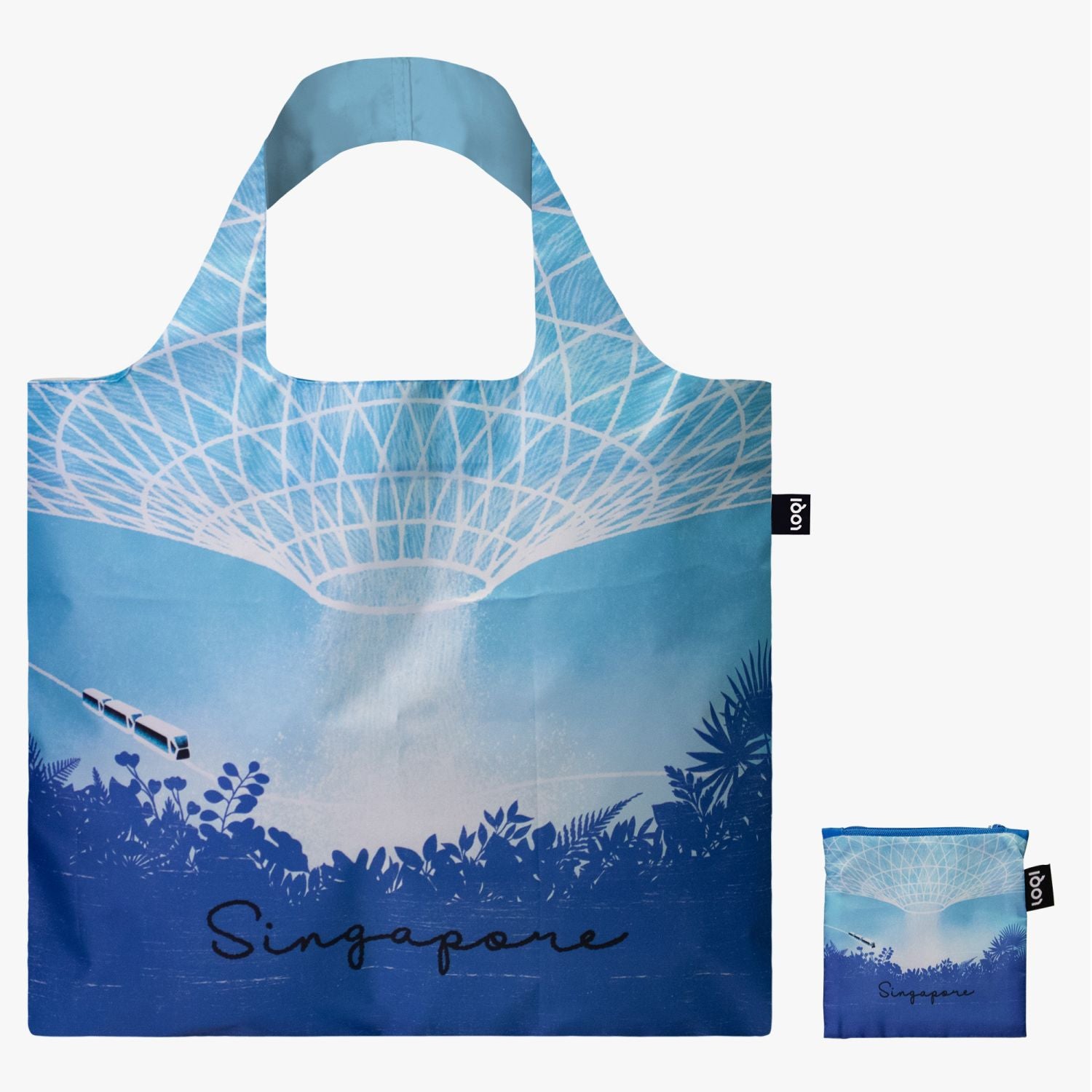 Loqi Artist Bags - Sokkuan Tye - Singapore Sights Blue