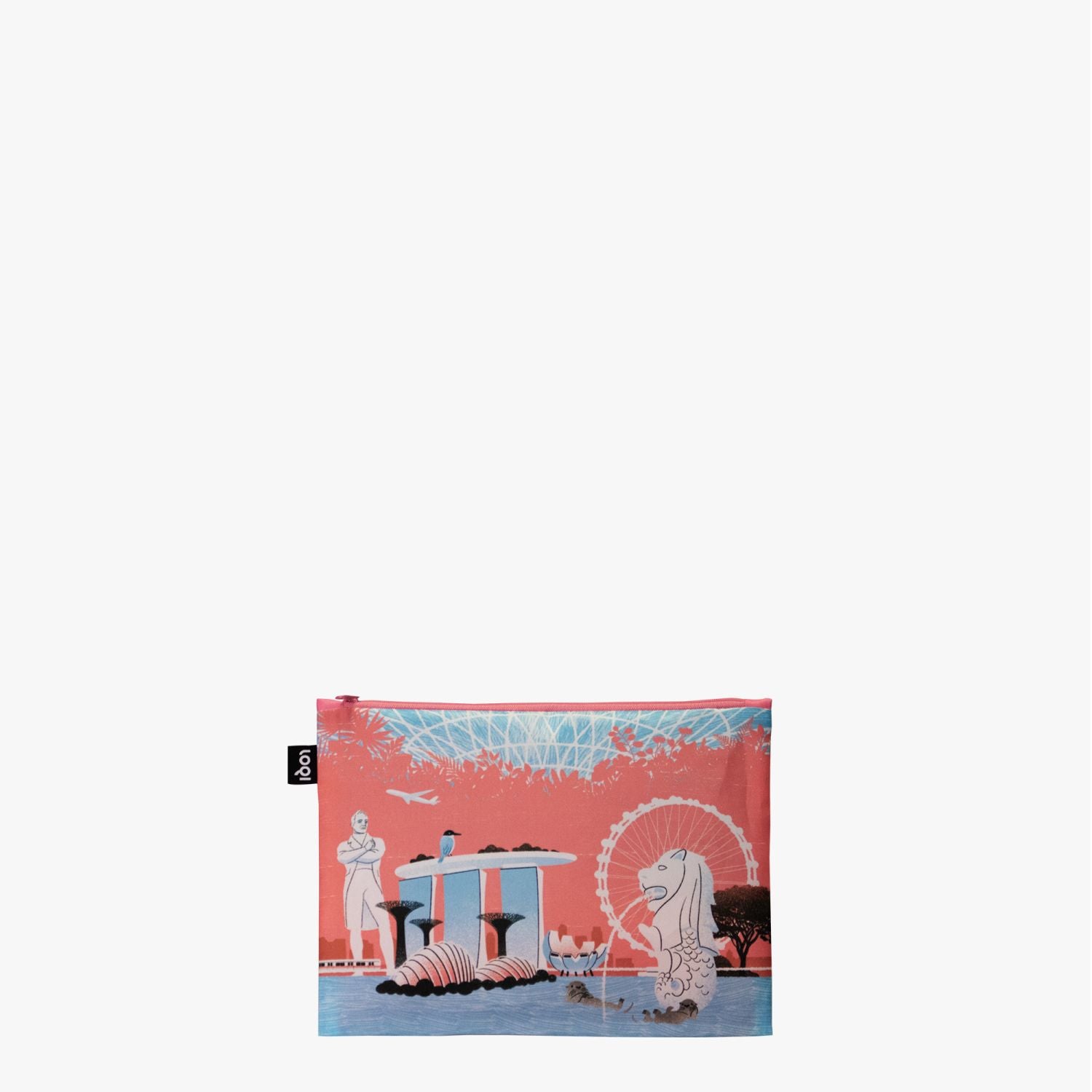 Loqi Artist Bags - Sokkuan Tye - Singapore Sights Coral