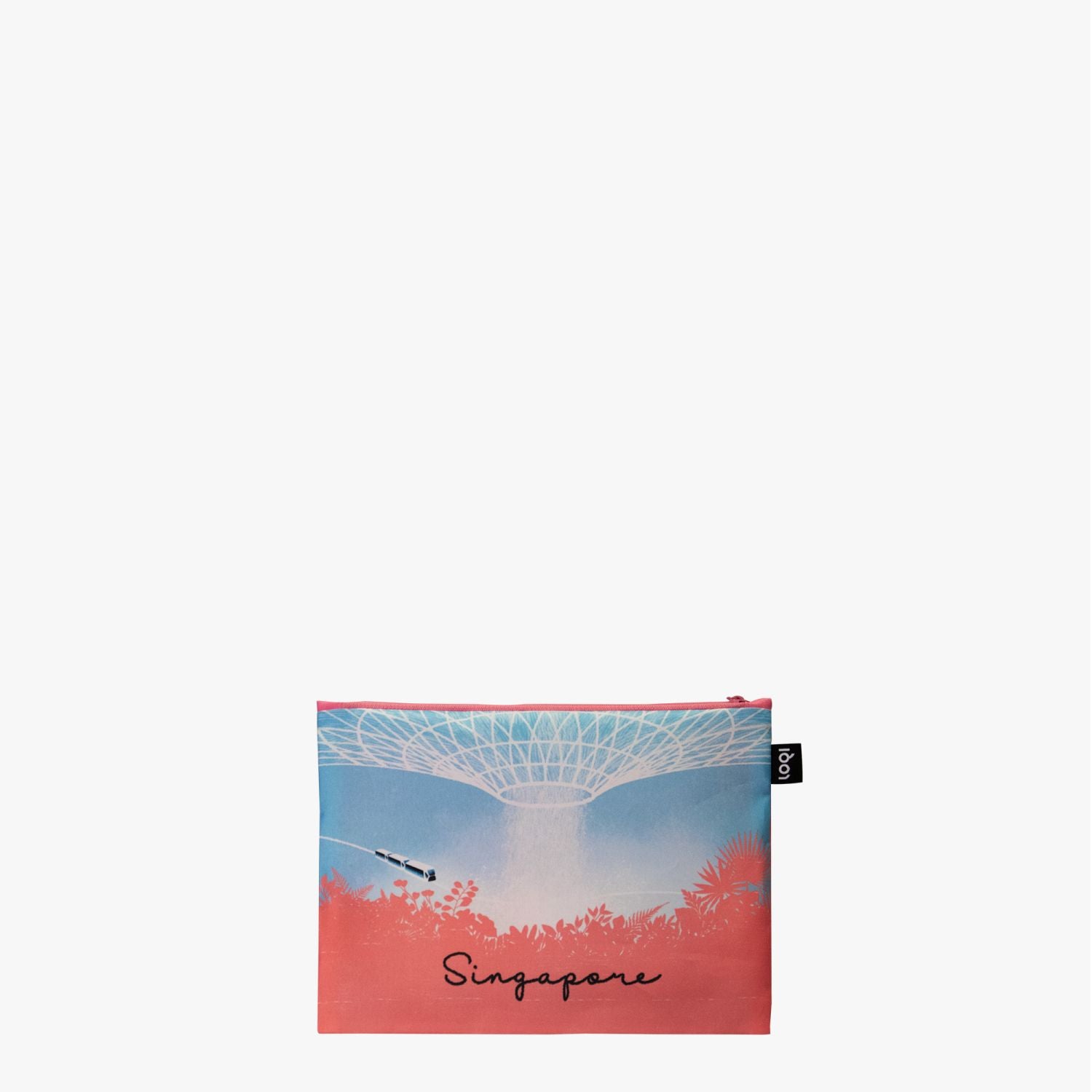 Loqi Artist Bags - Sokkuan Tye - Singapore Sights Coral