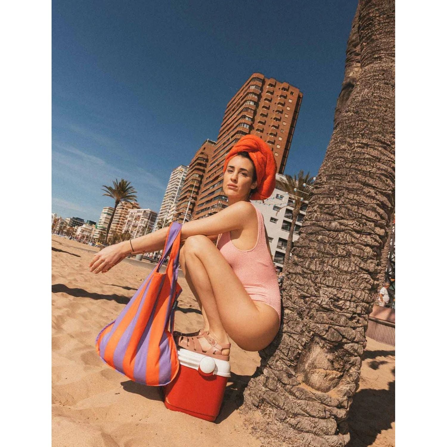 Notabag Original - Red/Purple Stripes