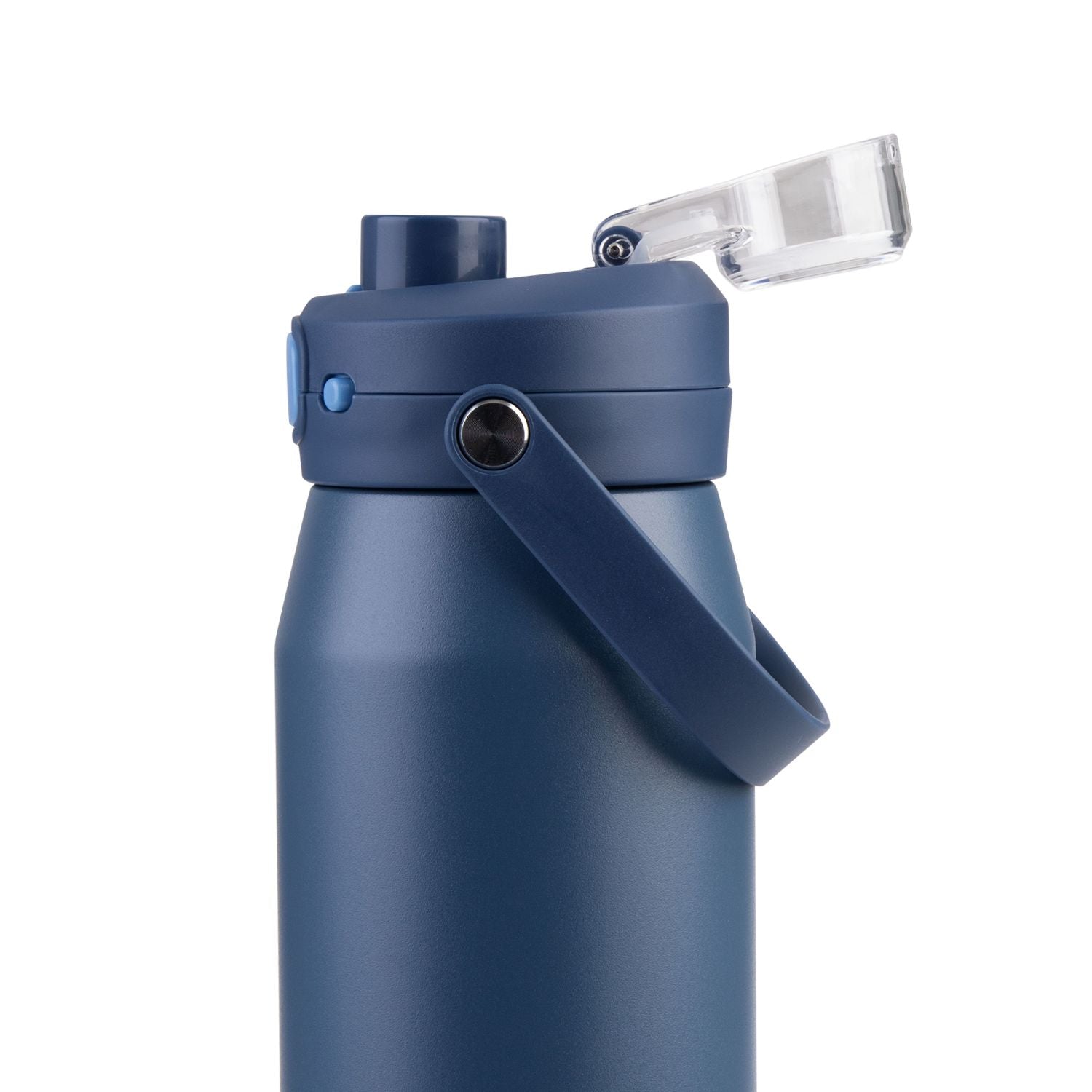 Oasis Ceramic S/S Triple Wall Capri Quick Release Drink Bottle 750ML - Indigo