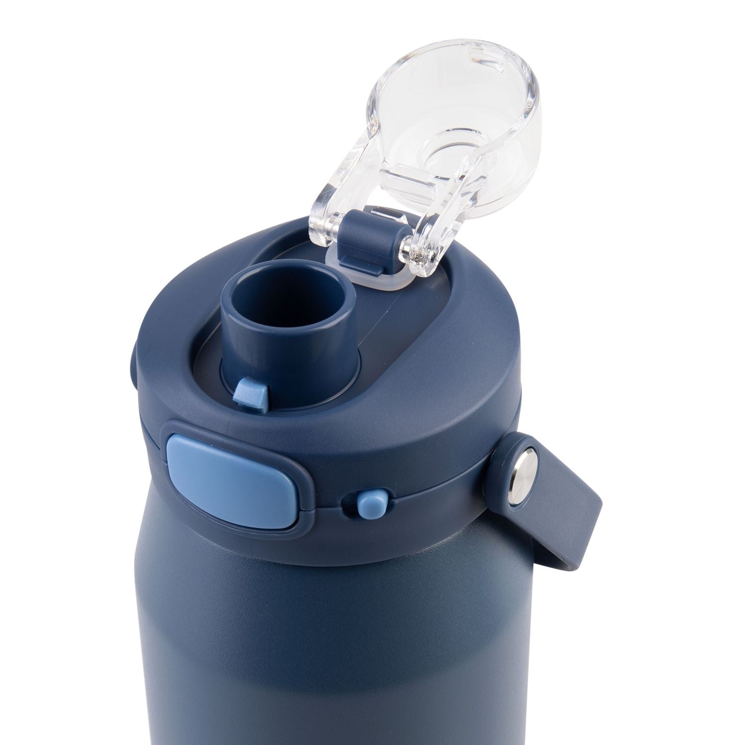 Oasis Ceramic S/S Triple Wall Capri Quick Release Drink Bottle 750ML - Indigo