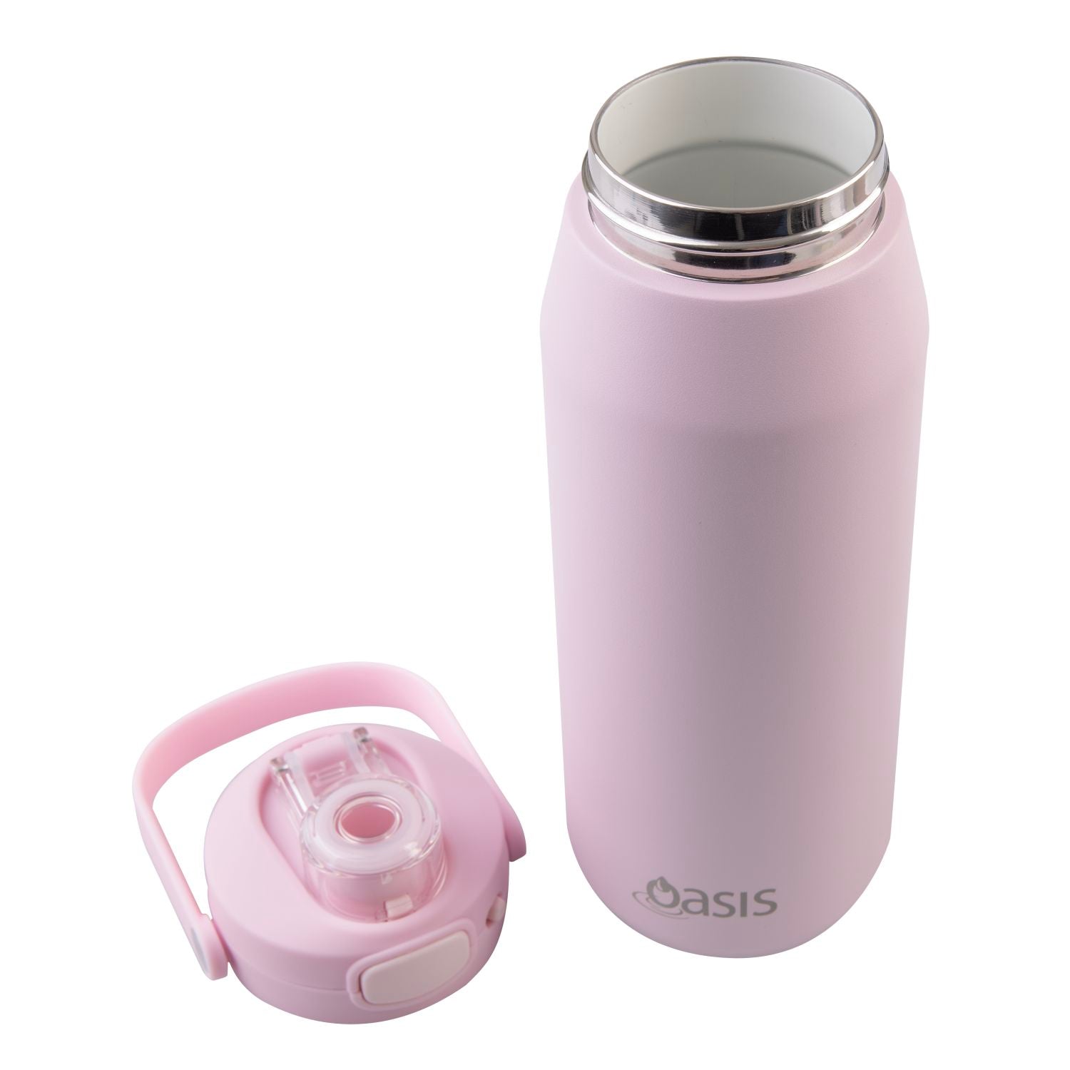 Oasis Ceramic S/S Triple Wall Capri Quick Release Drink Bottle Cap Only - Pink Lemonade
