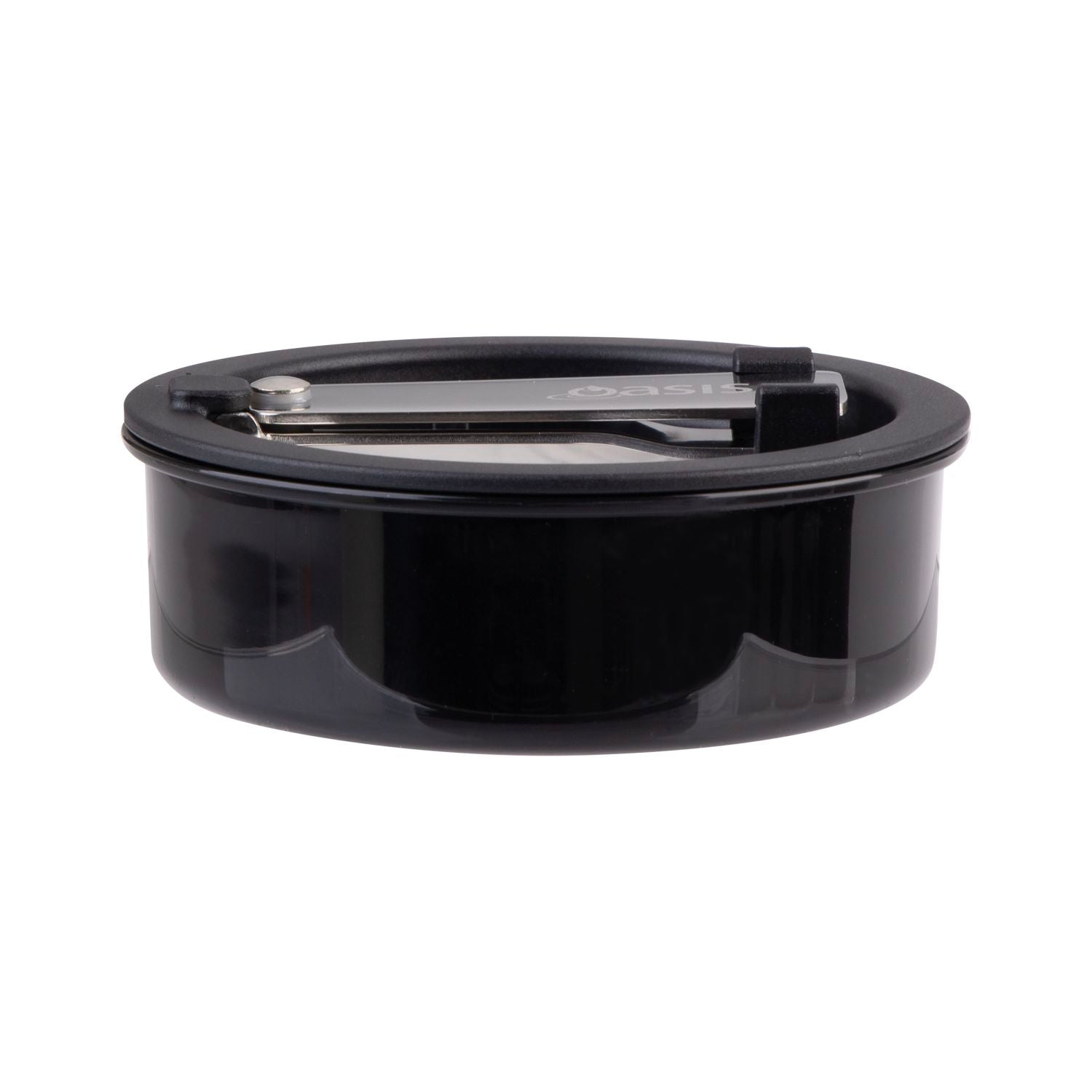 Oasis S/S Insulated Dual Compartment Food Jar W Handle And Spoon 700Ml - Indigo