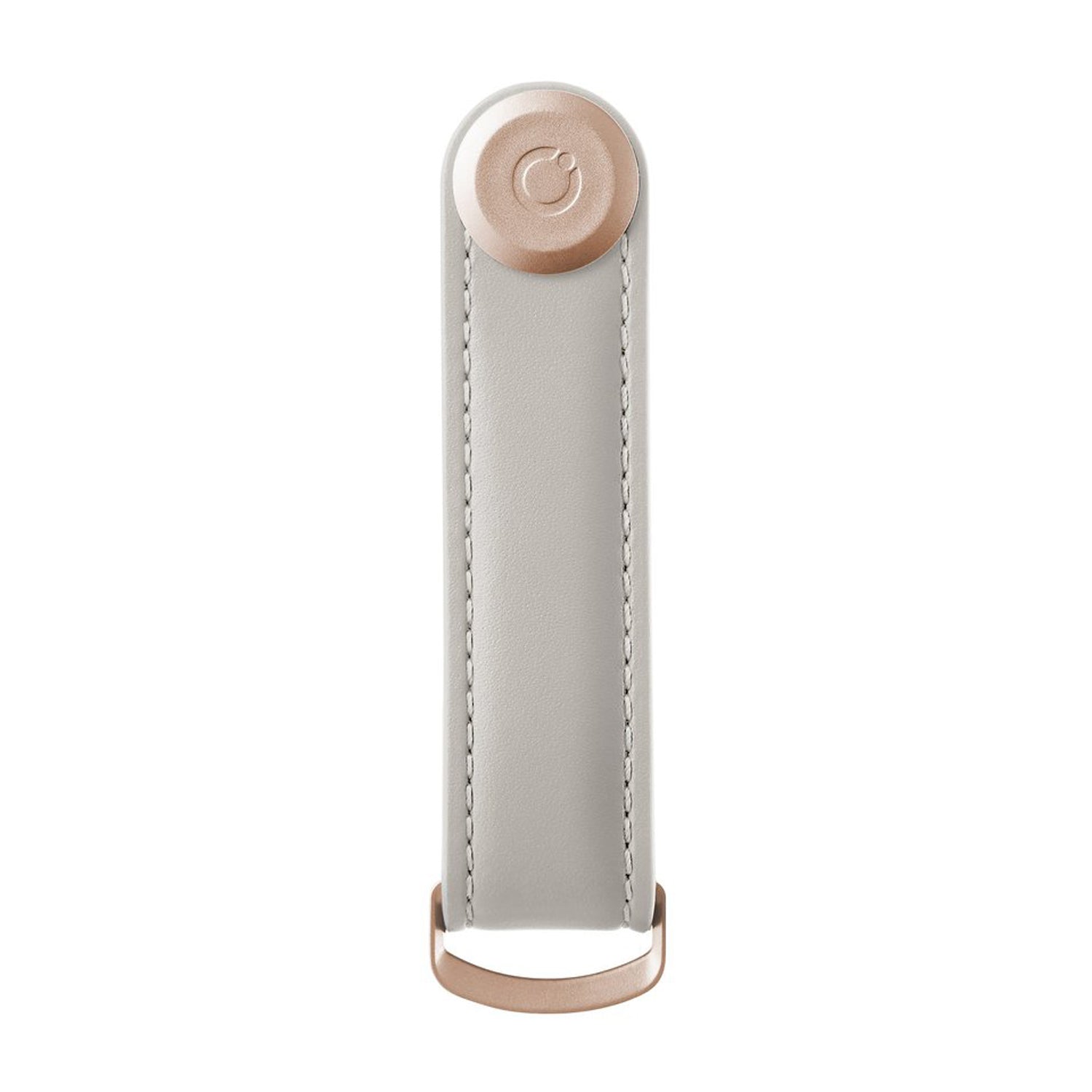 Orbitkey Leather Key Organiser (Stone/Rosegold)