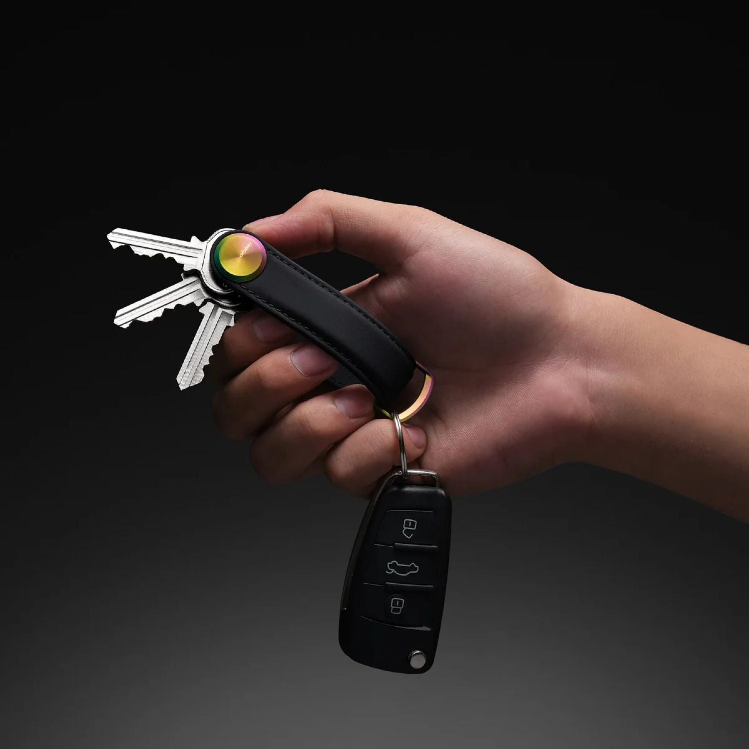 Orbitkey Leather Key Organiser Pro Cosmic Range (Eclipse)
