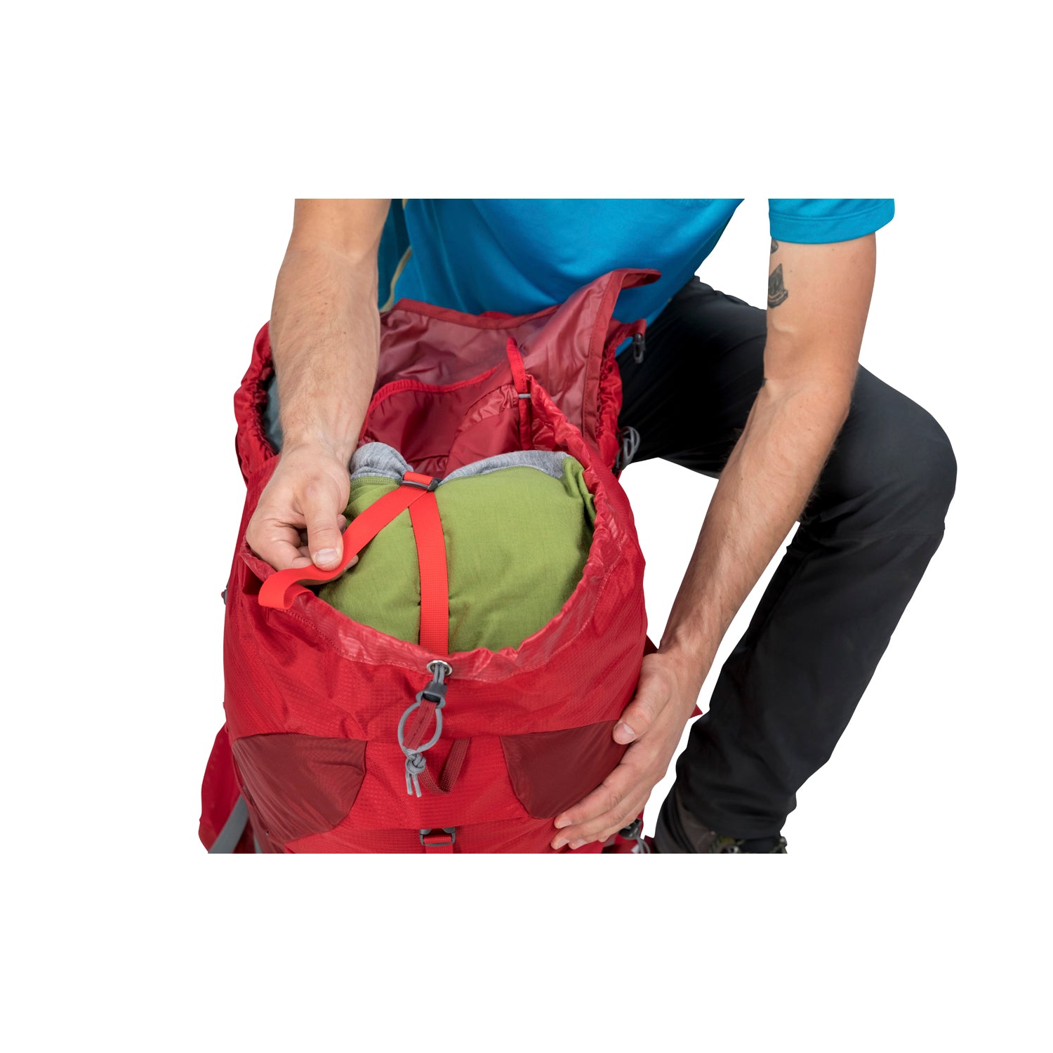 Osprey Atmos AG 65 Backpack with Raincover - Medium - Men's Backpacking (Abyss Grey)