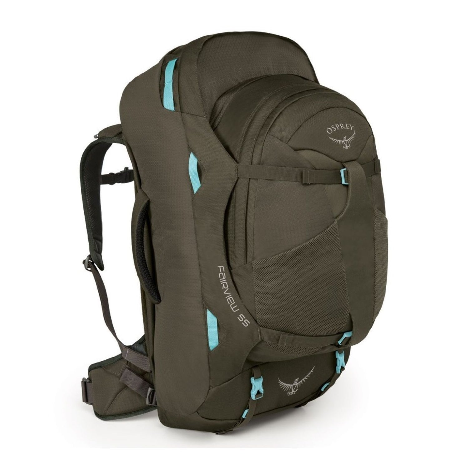 Osprey Fairview Travel Pack 55 Backpack - Extra Small/Small - Women's Travel - Trekking (Misty Grey)