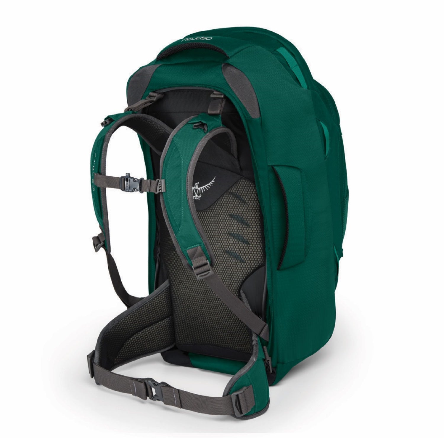 Osprey Fairview Travel Pack 55 Backpack - Small/Medium - Women's Travel - Trekking (Rainforest Green)