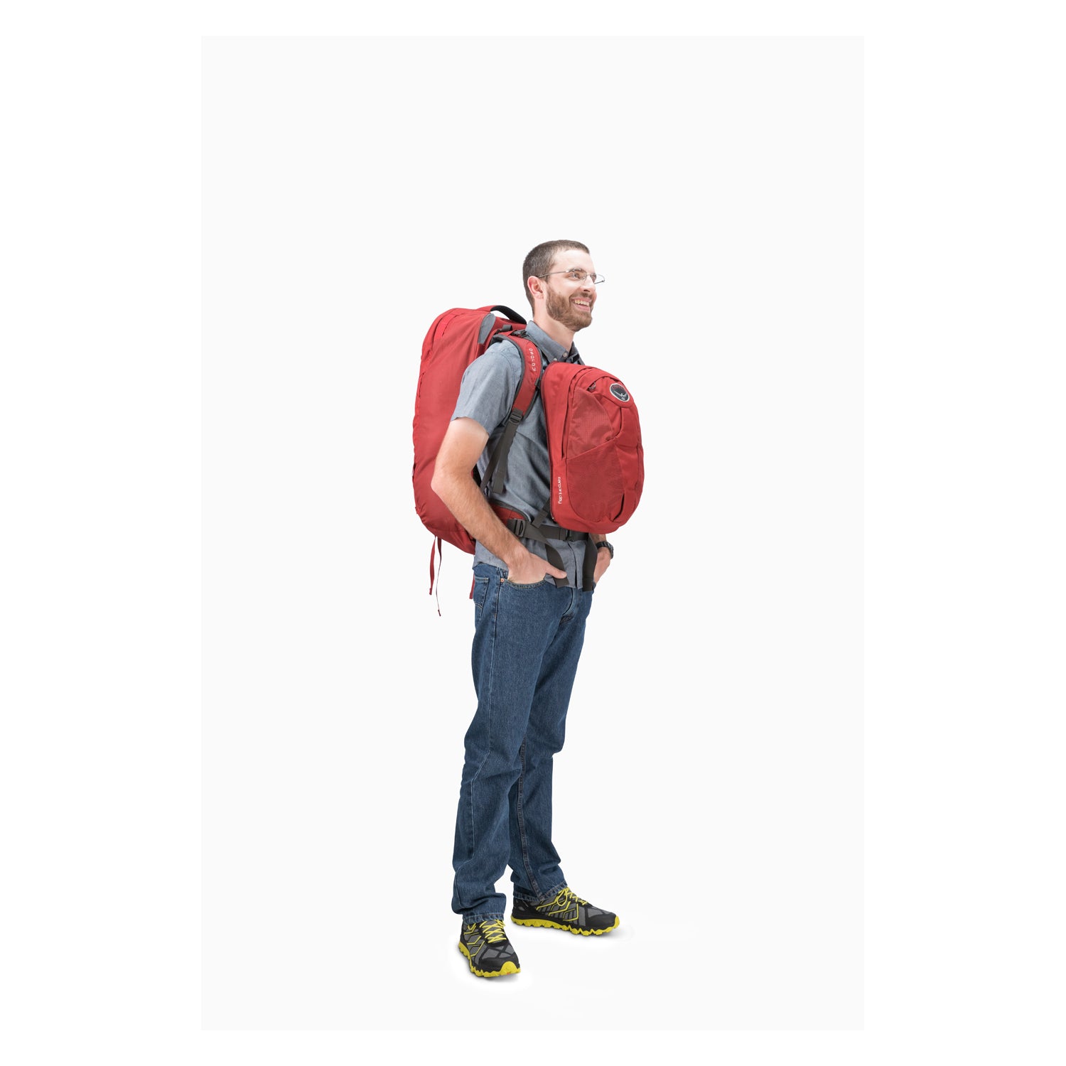 Osprey Farpoint Travel Pack 55 Backpack - Medium/Large - Men's Travel - Trekking (Volcanic Grey)