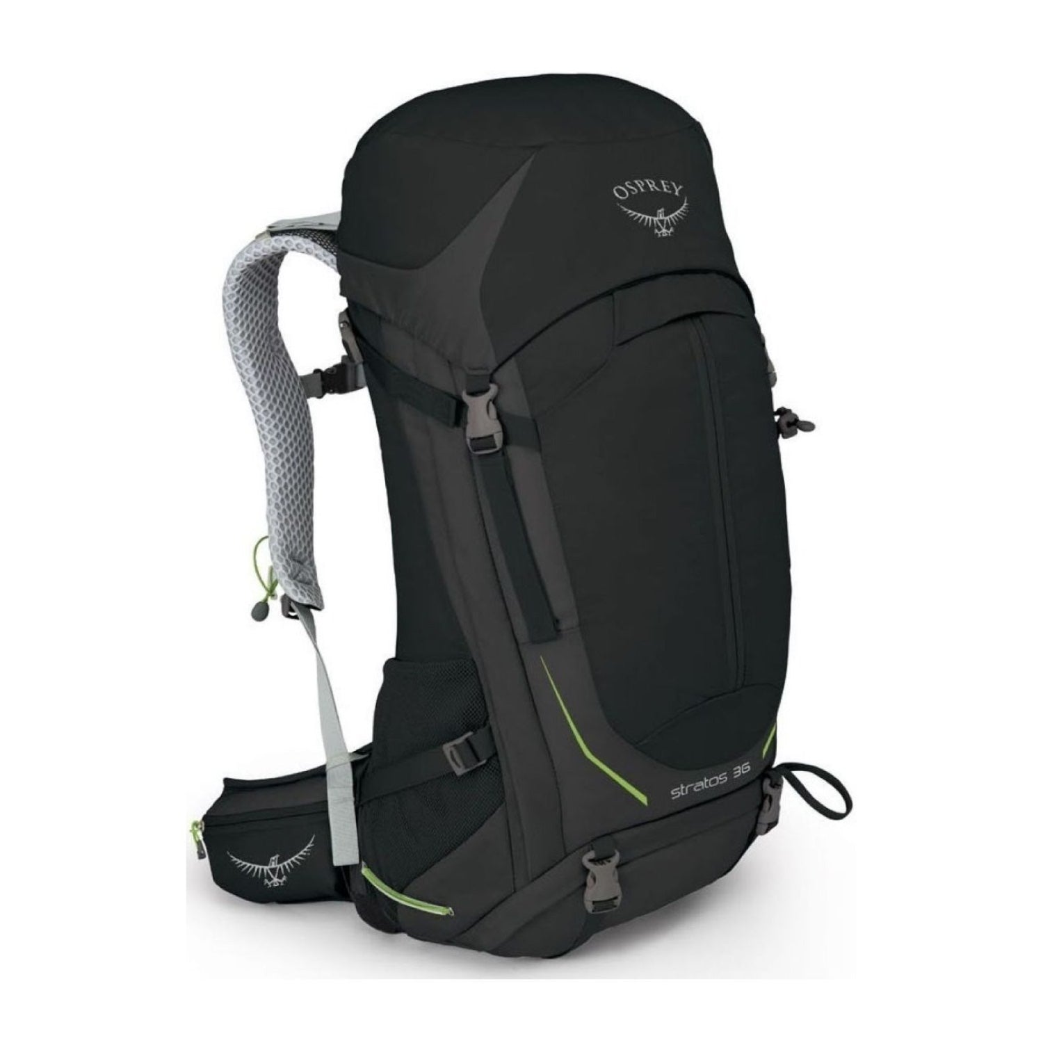 Osprey Stratos 36 Backpack - Medium/Large - Men's Light Backpacking - Day Hiking (Black)