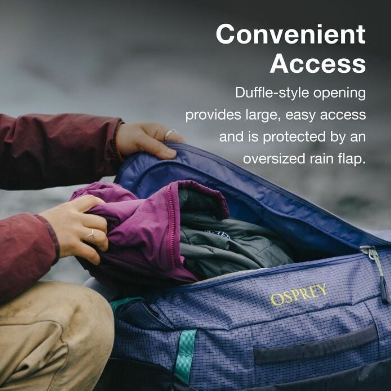 Osprey Transporter Duffel 120 O/S - Raven Black