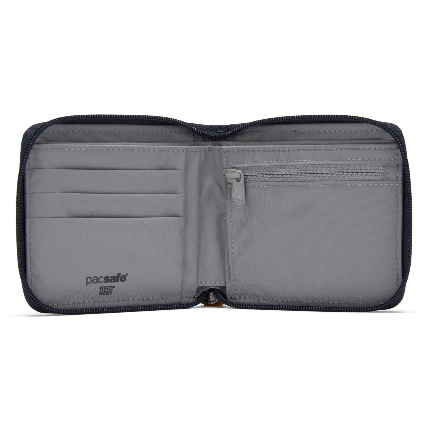 Pacsafe RFIDsafe RFID Blocking Zip Around Wallet - Coastal Blue