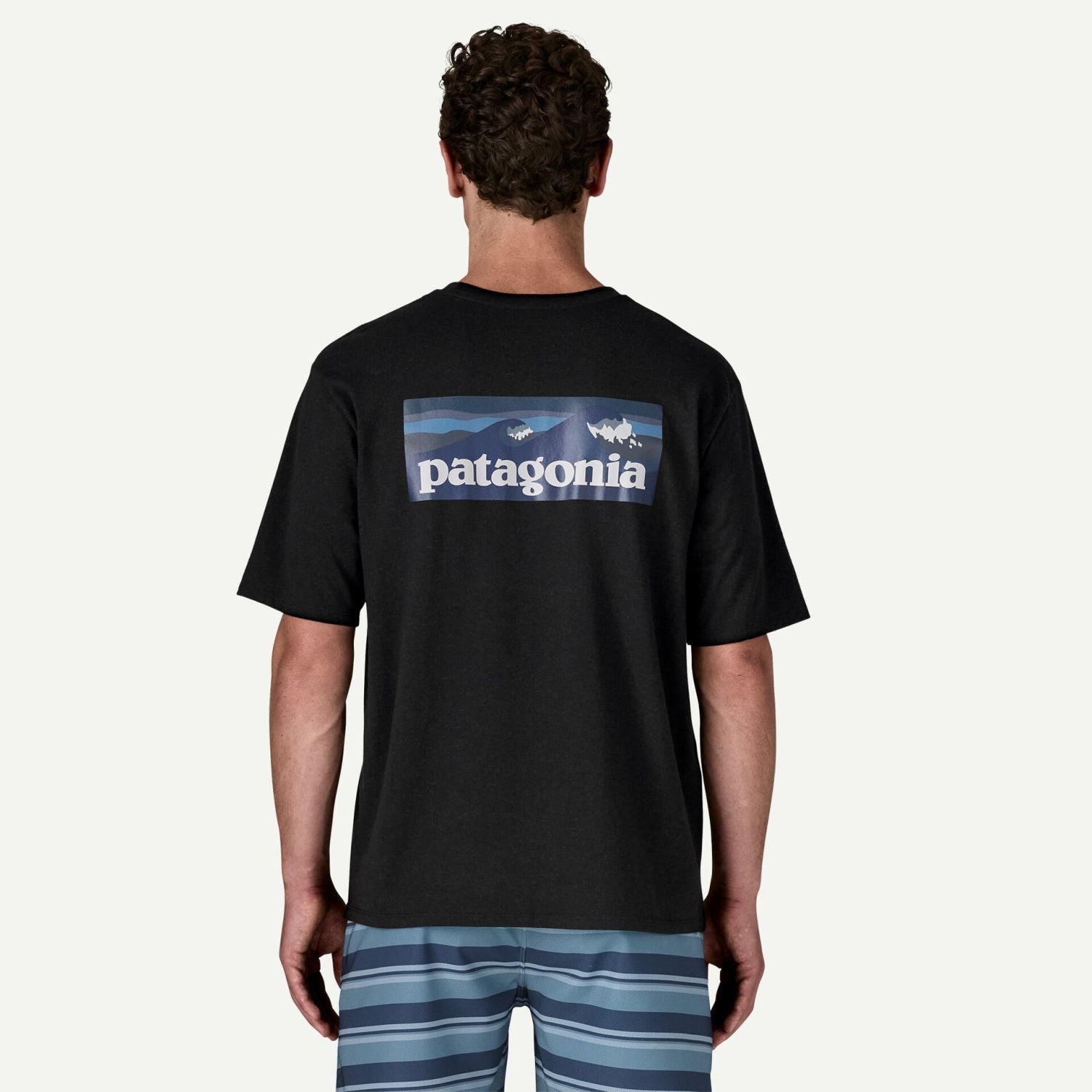 Patagonia Men's Boardshort Logo Pocket Responsibili-Tee® (Ink Black) - S