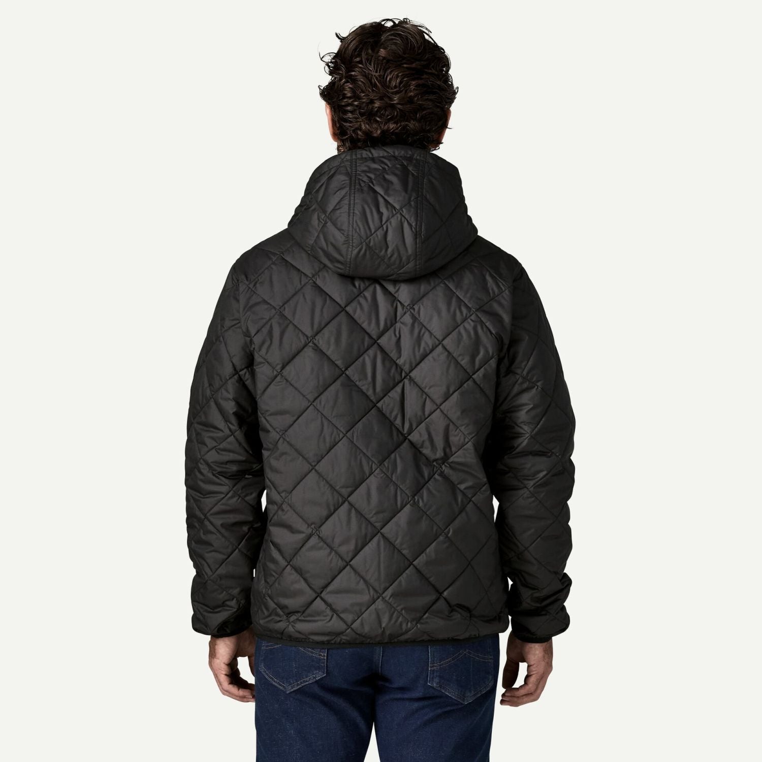 Patagonia Men's Diamond Quilted Bomber Hoody (Black W/Black) - L