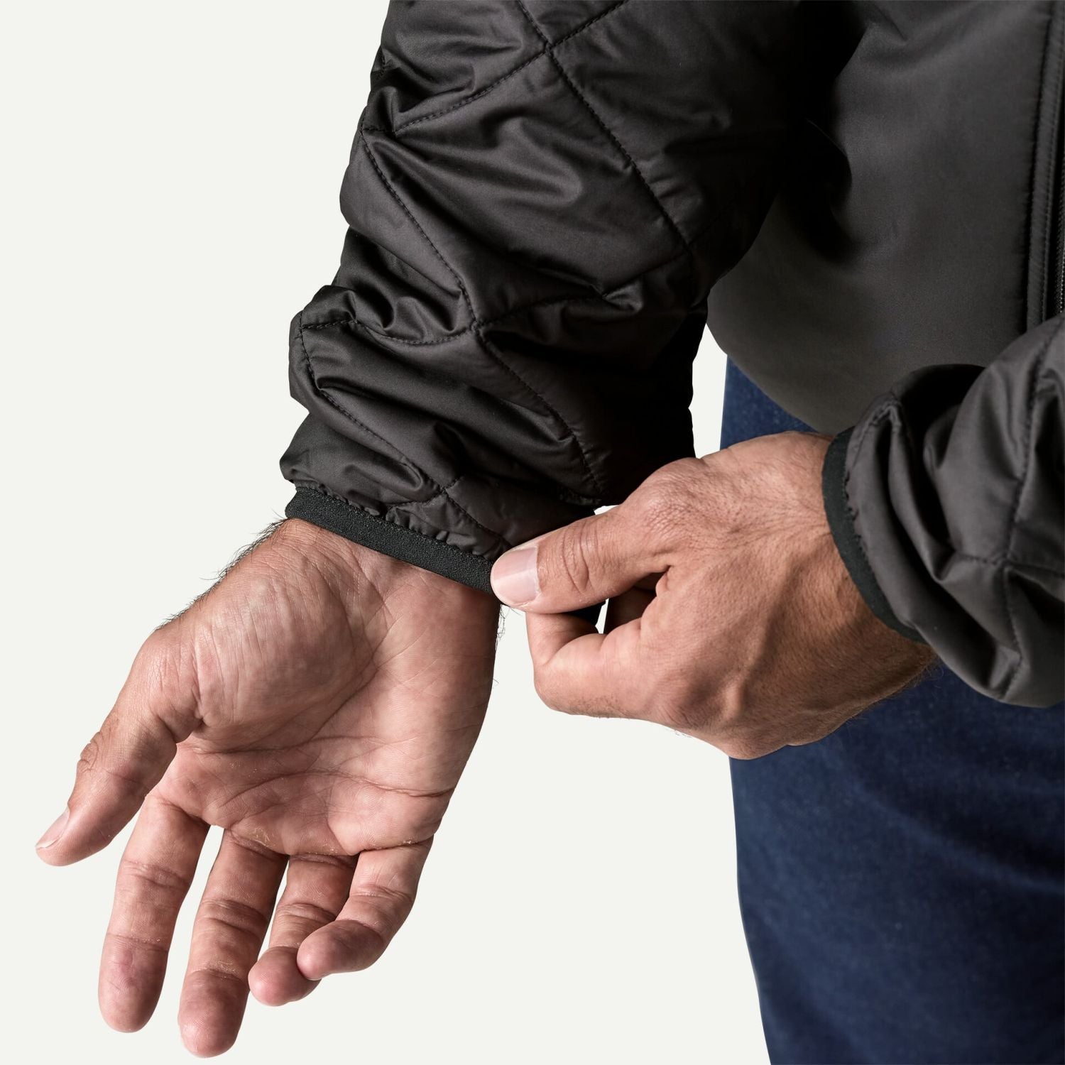 Patagonia Men's Diamond Quilted Bomber Hoody (Black W/Black) - L