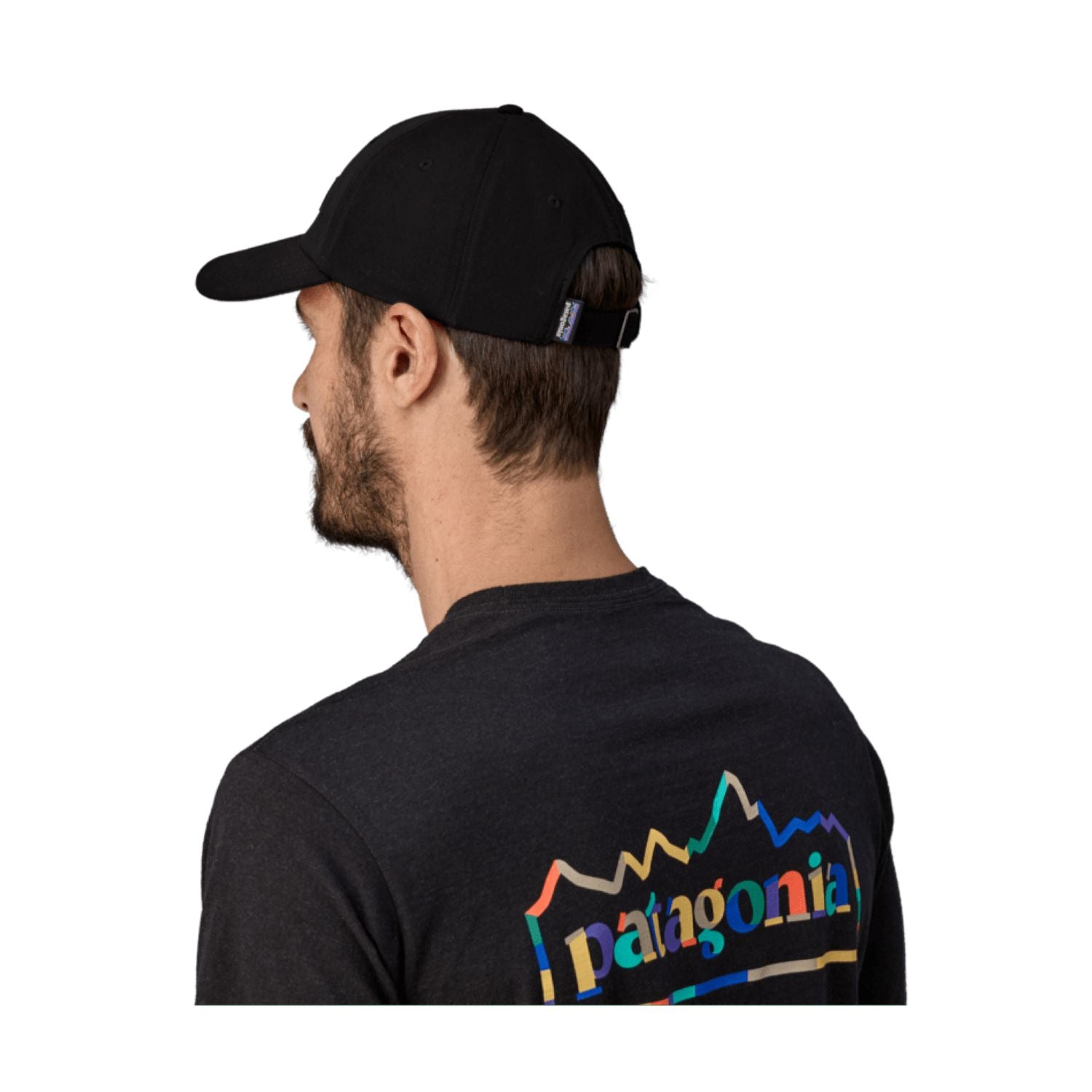 Patagonia P-6 Label Trad Cap (Black)